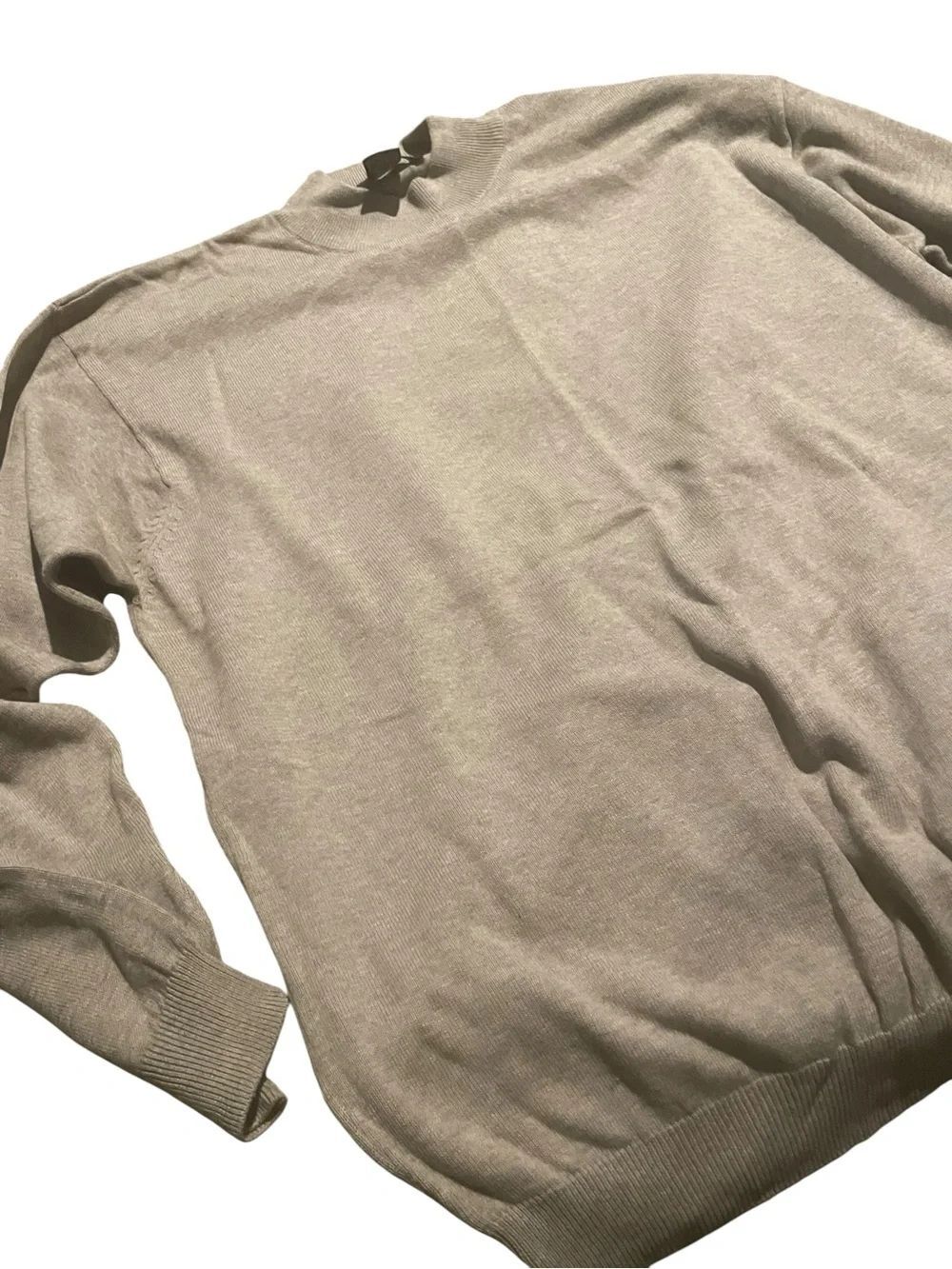 Croft and Barrow Men's Classic Crewneck Sweater in Light Beige like new size XL